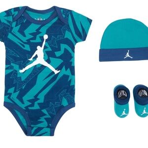 Jordan Teal and Blue Kids Matching Set